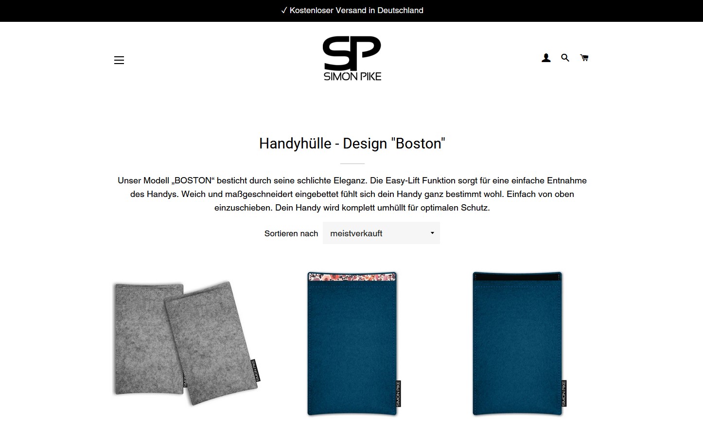Website Vorschau von Simon Pike