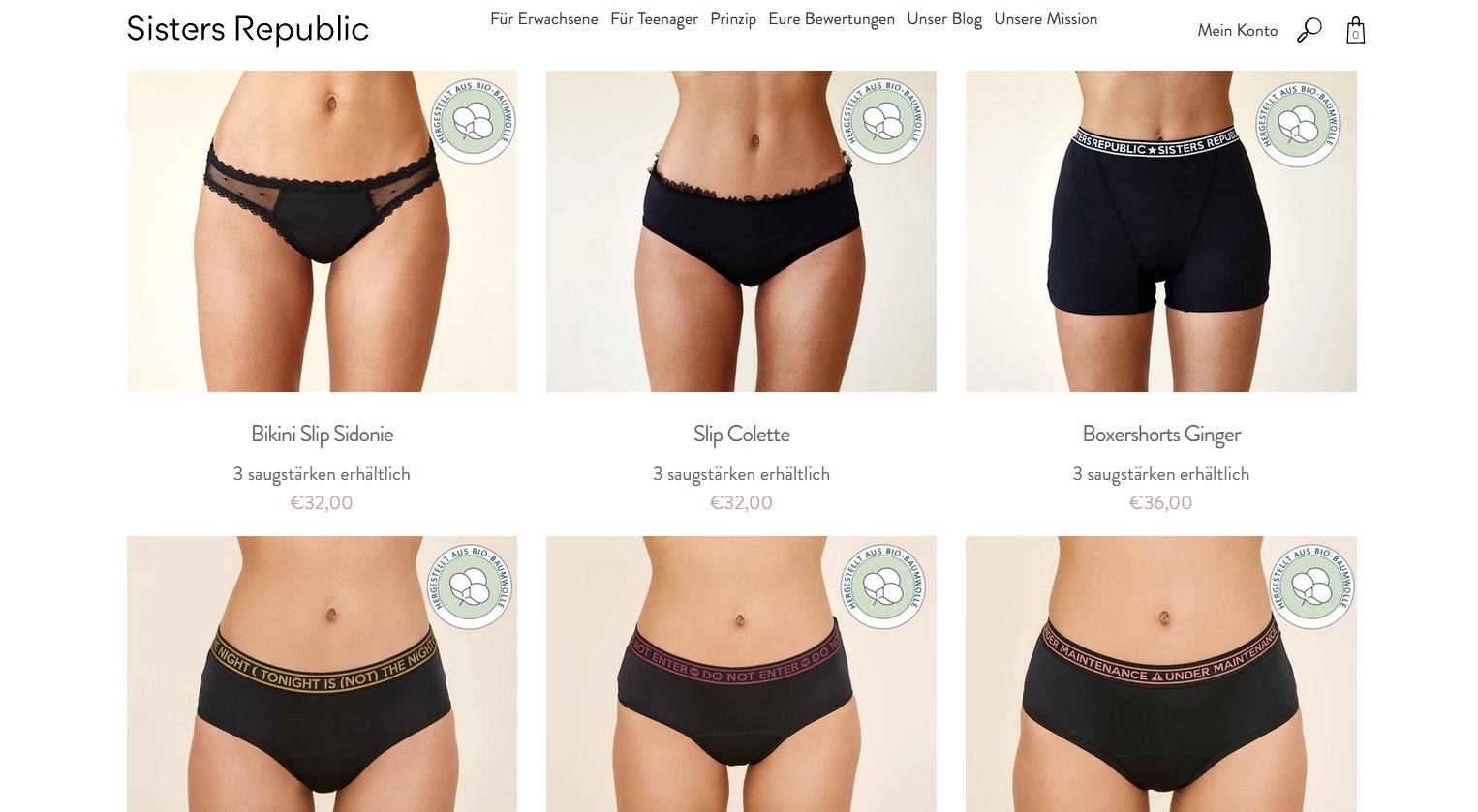 Website Vorschau von Sisters Republic