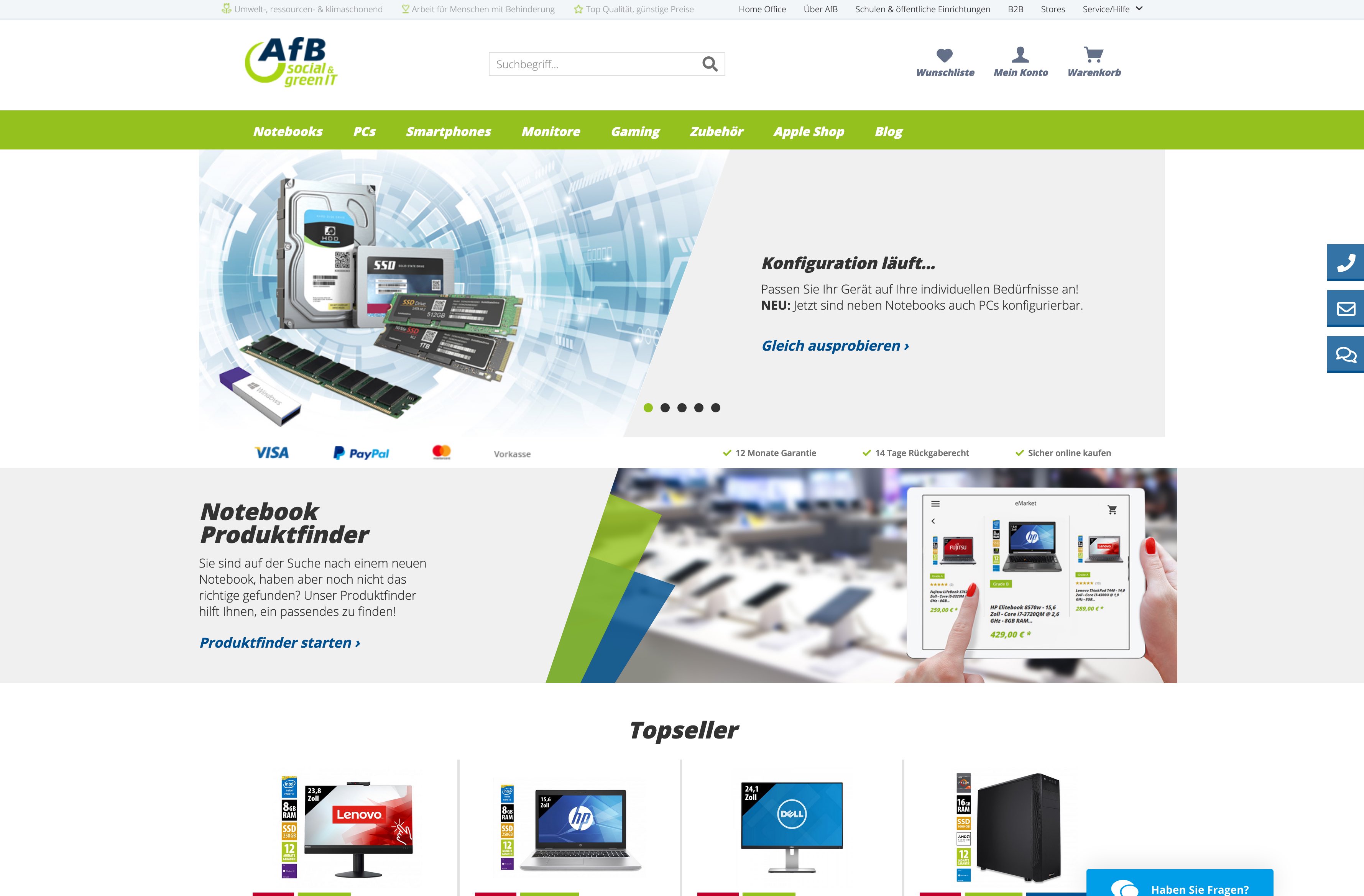 Website Vorschau von AfB