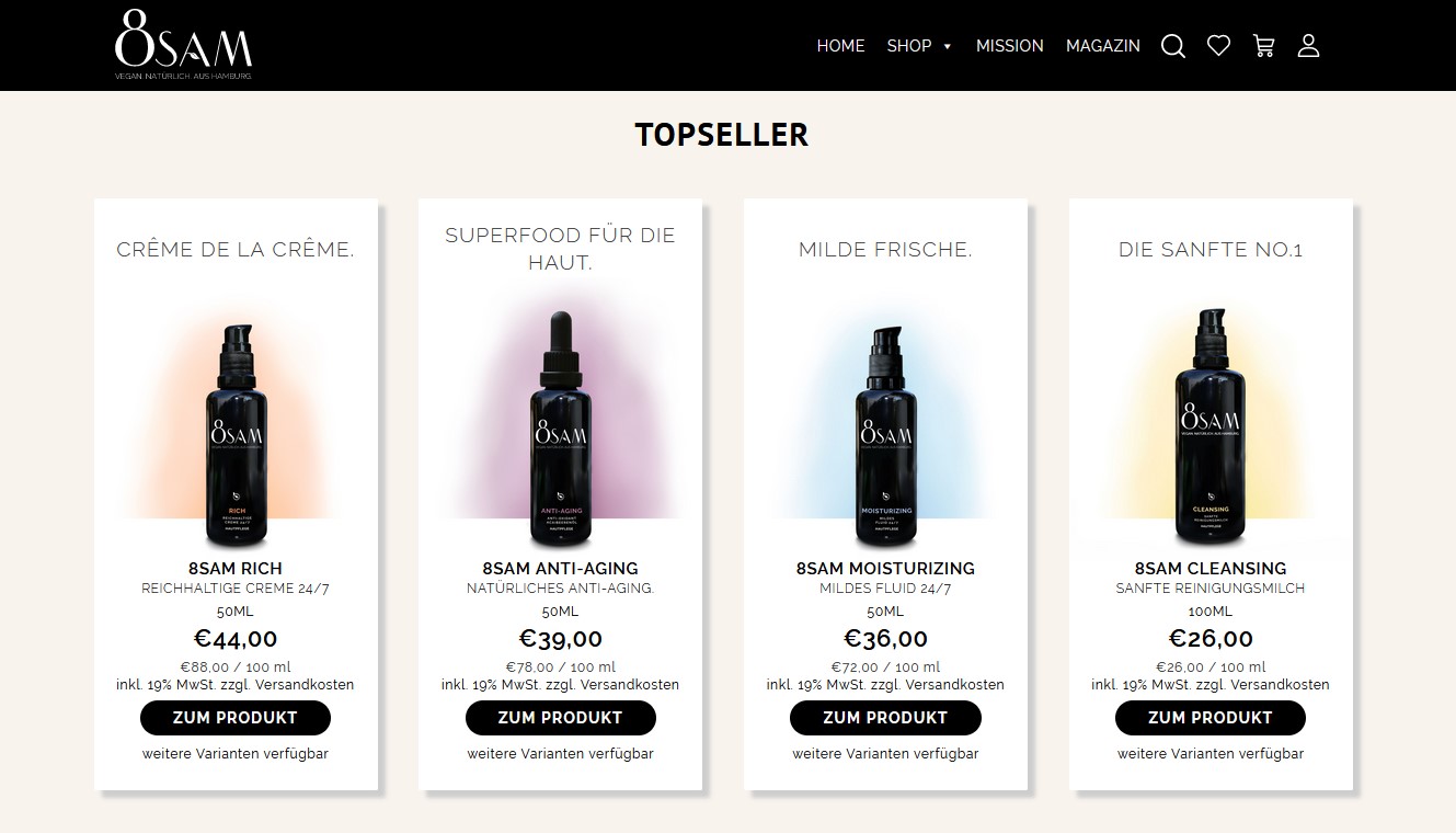 Website Vorschau von Blattkultur Naturkosmetik