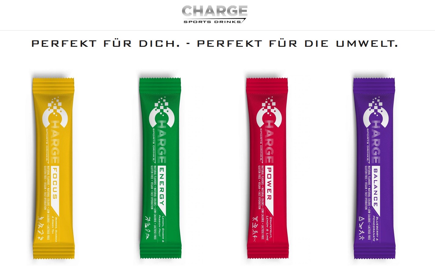 Website Vorschau von CHARGE Sports Drinks