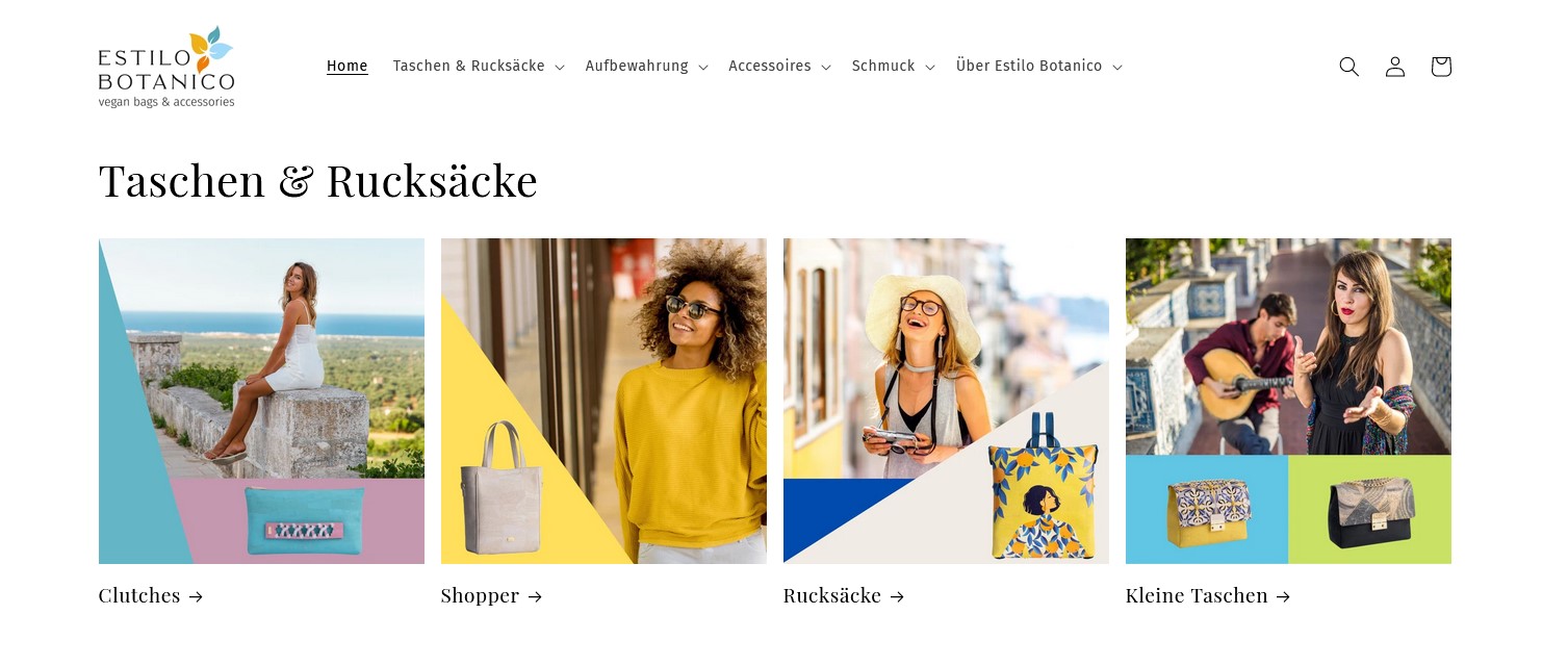 Website Vorschau von Estilo Botanico