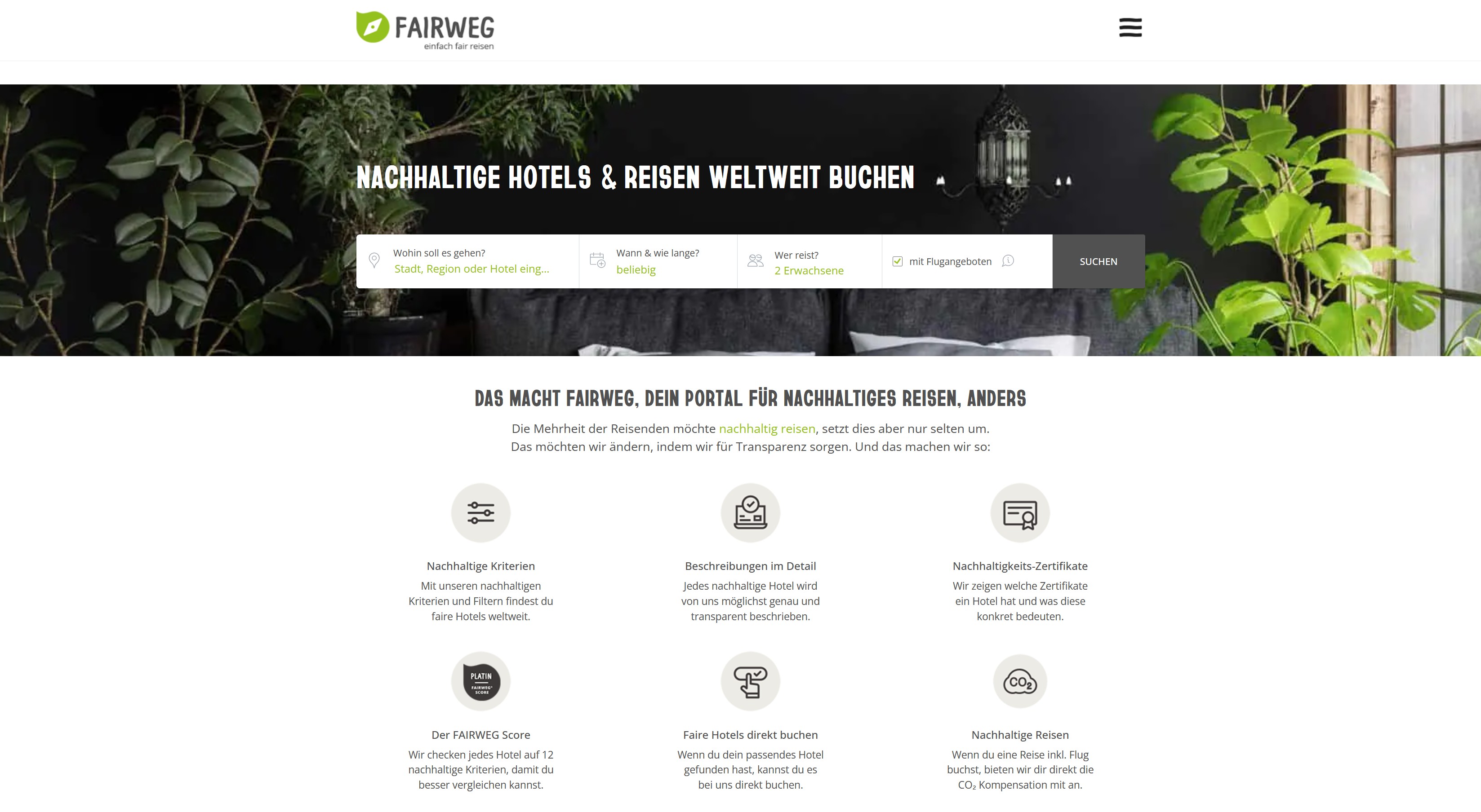 Website Vorschau von FAIRWEG