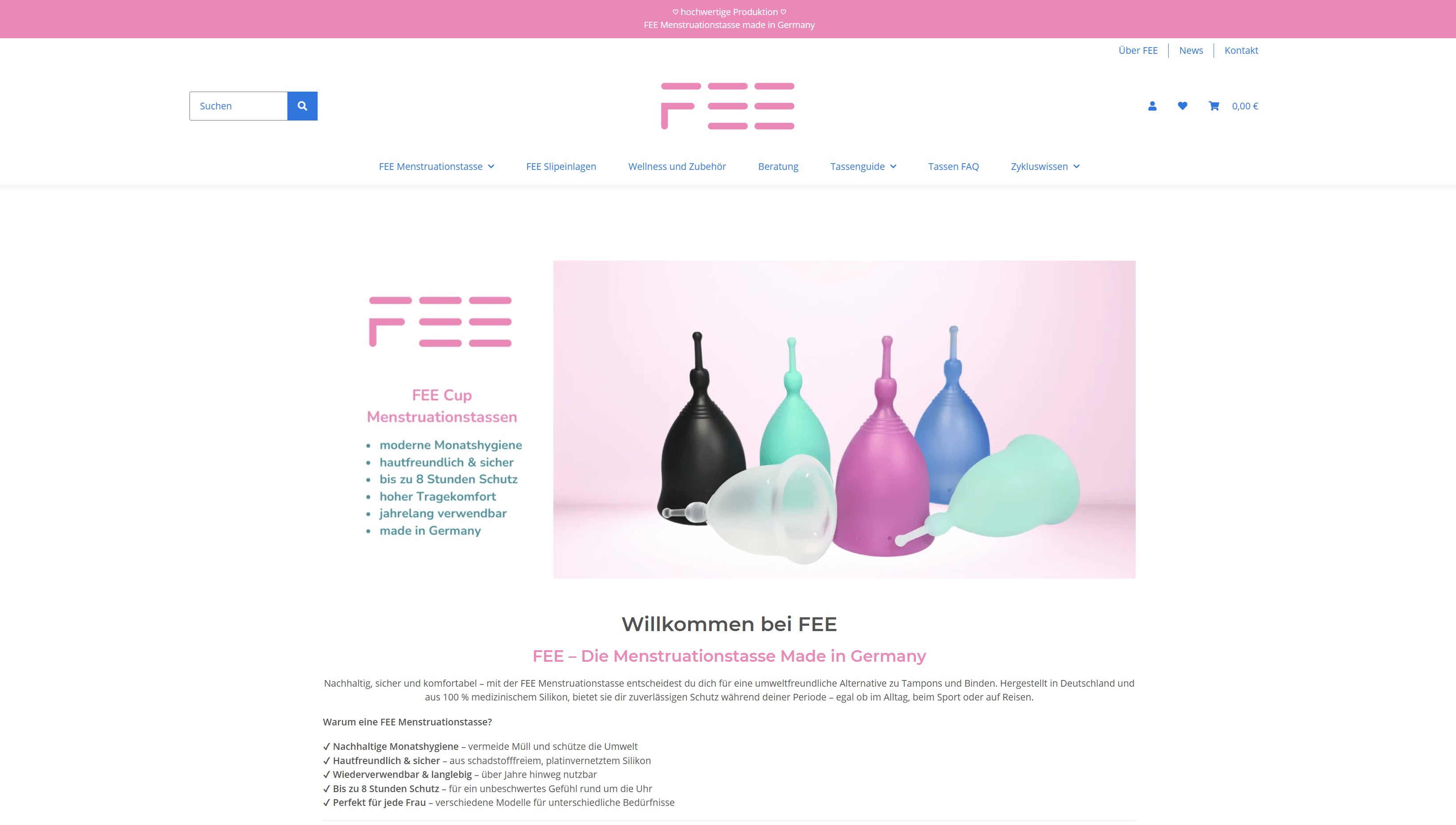 Website Vorschau von FEE Cup