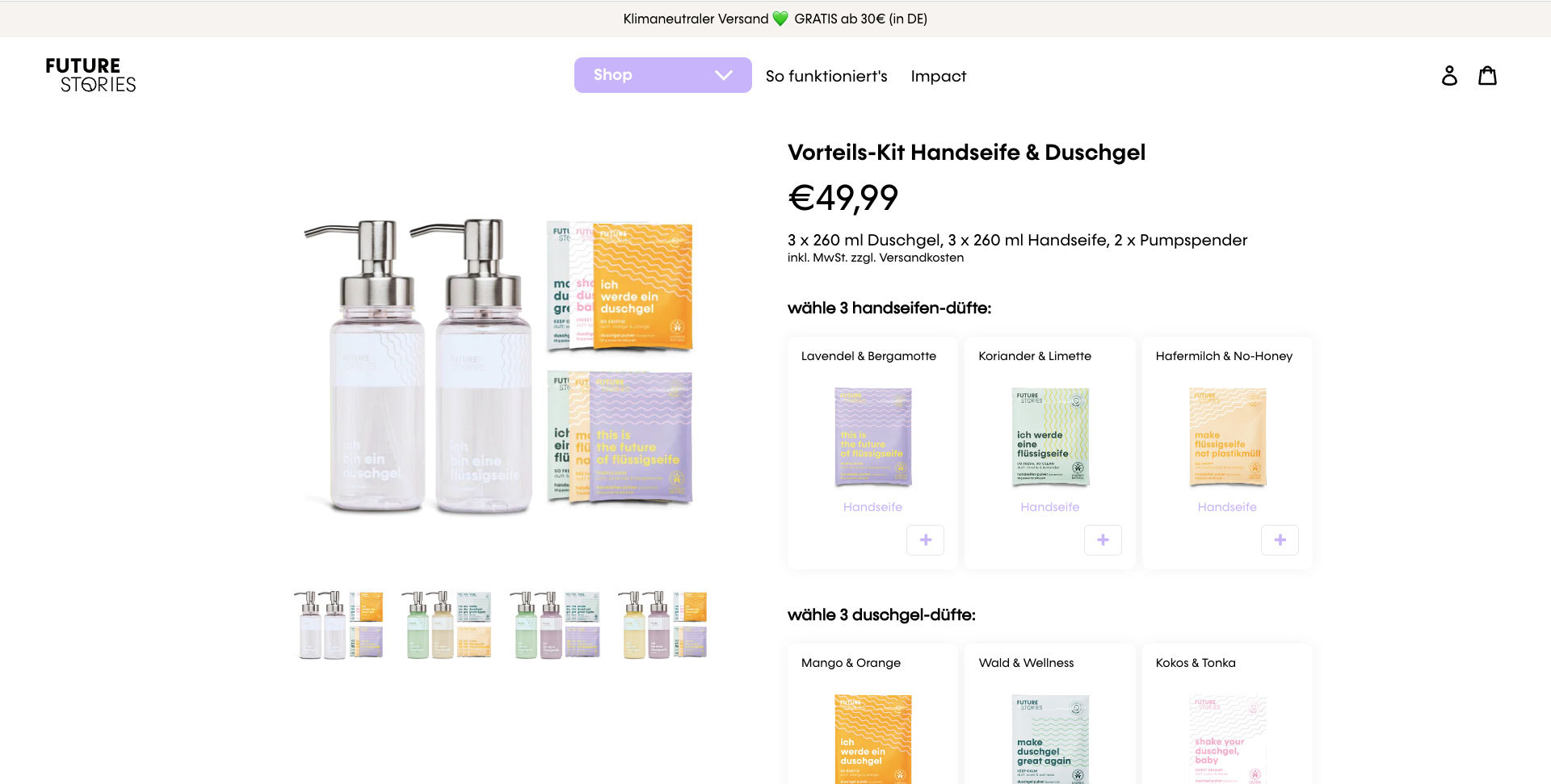 Website Vorschau von FUTURE STORIES