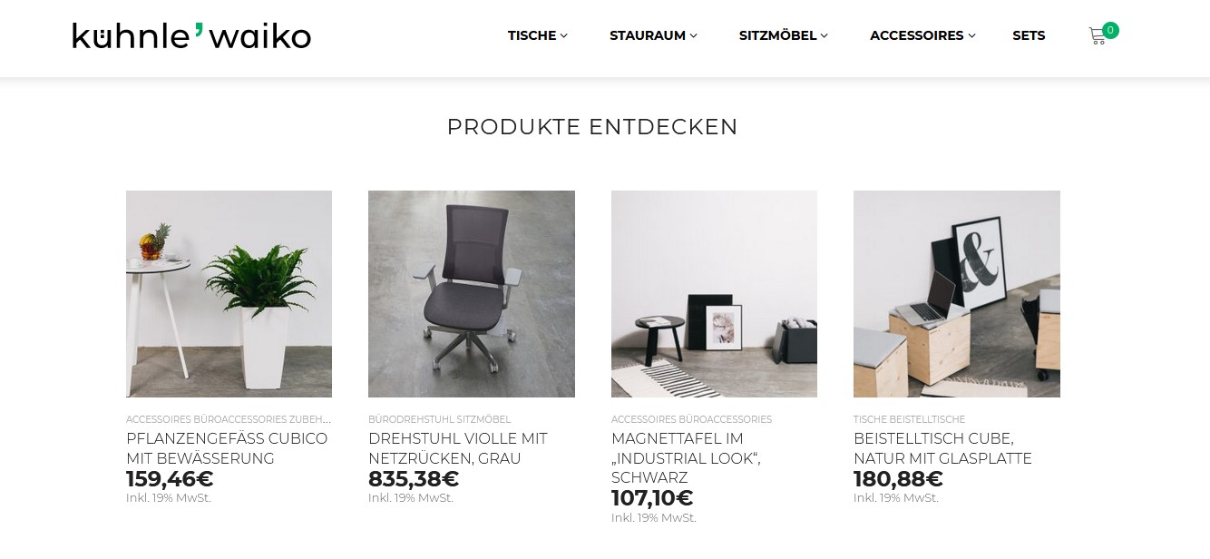 Website Vorschau von kühnle'waiko