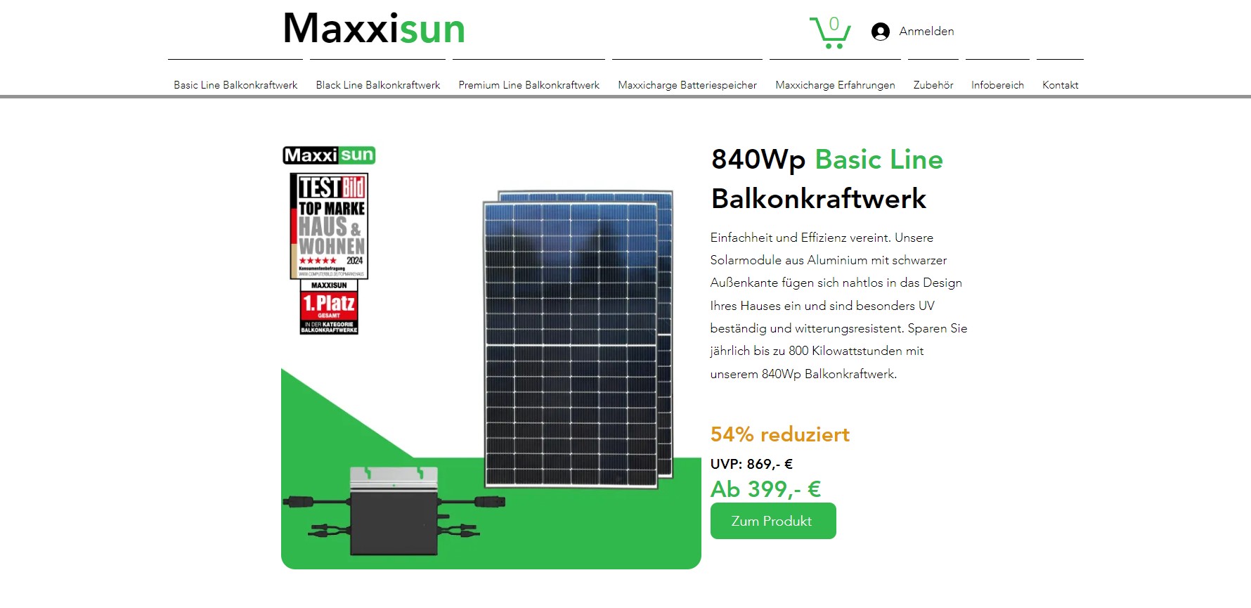 Website Vorschau von Maxxisun