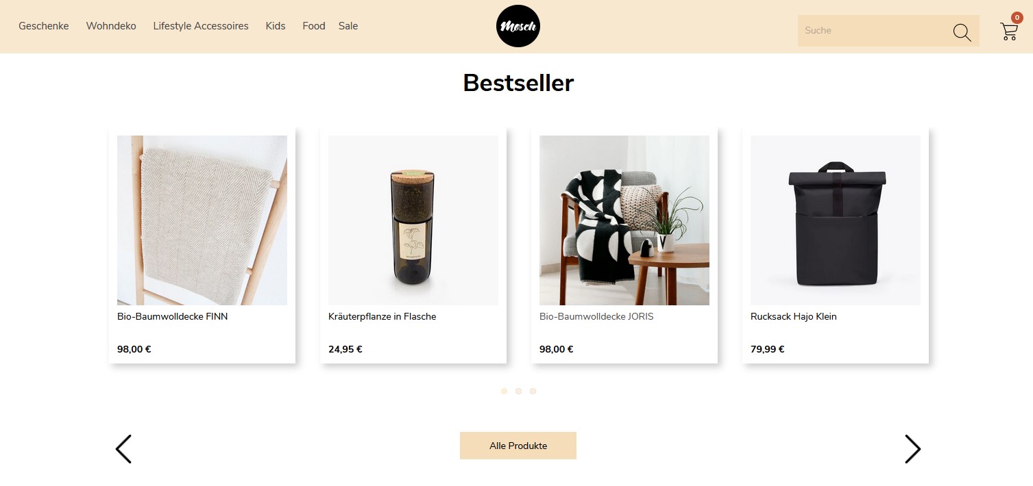 Website Vorschau von mosch