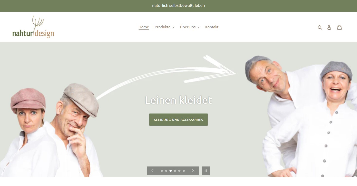 Website Vorschau von nahtur-design