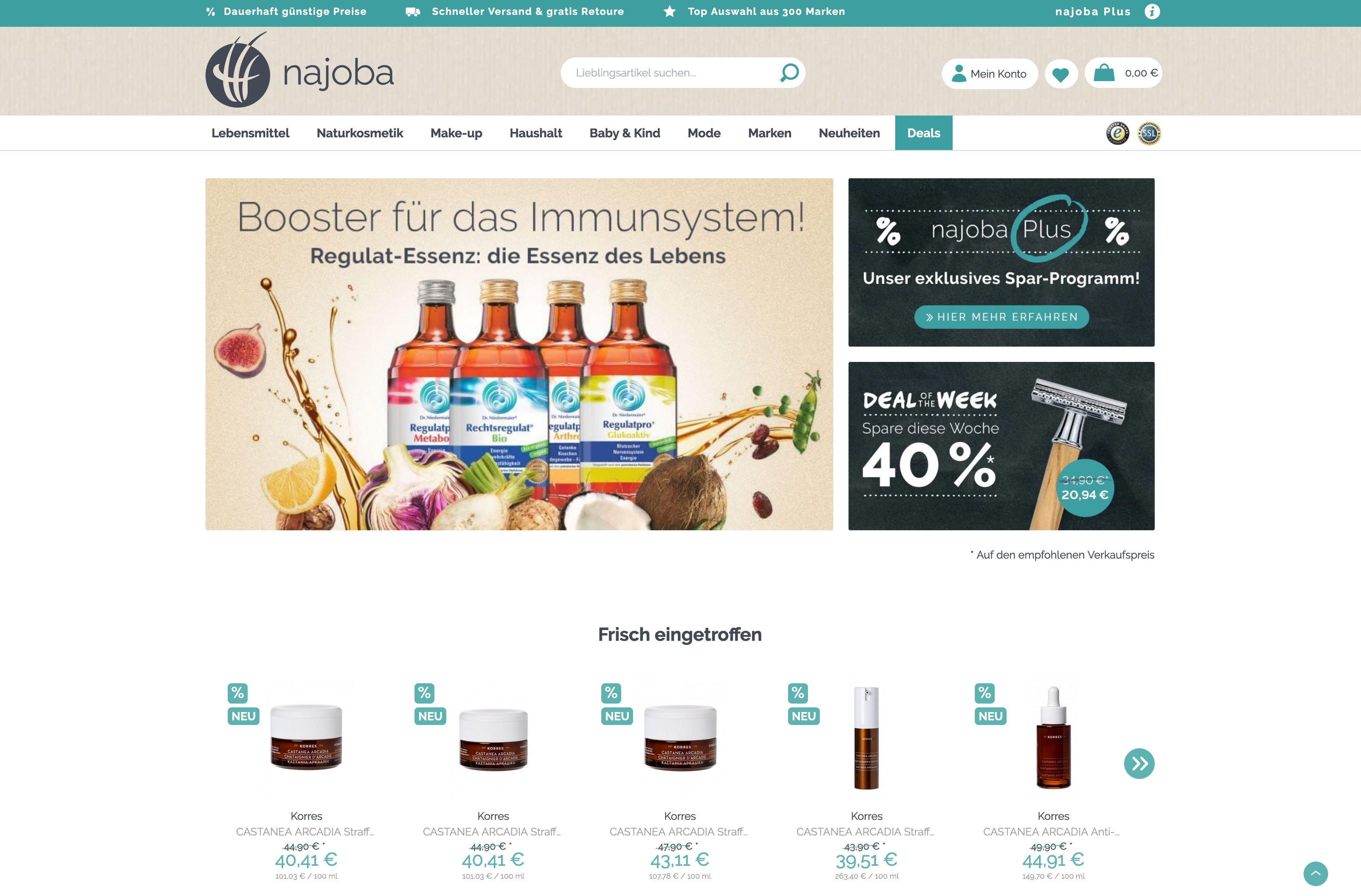 Website Vorschau von najoba