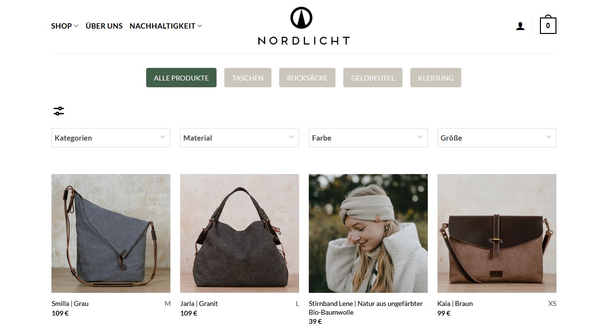 Website Vorschau von NORDLICHT