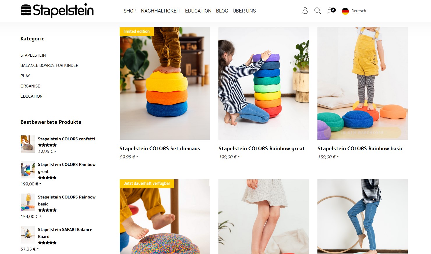 Website Vorschau von Stapelstein