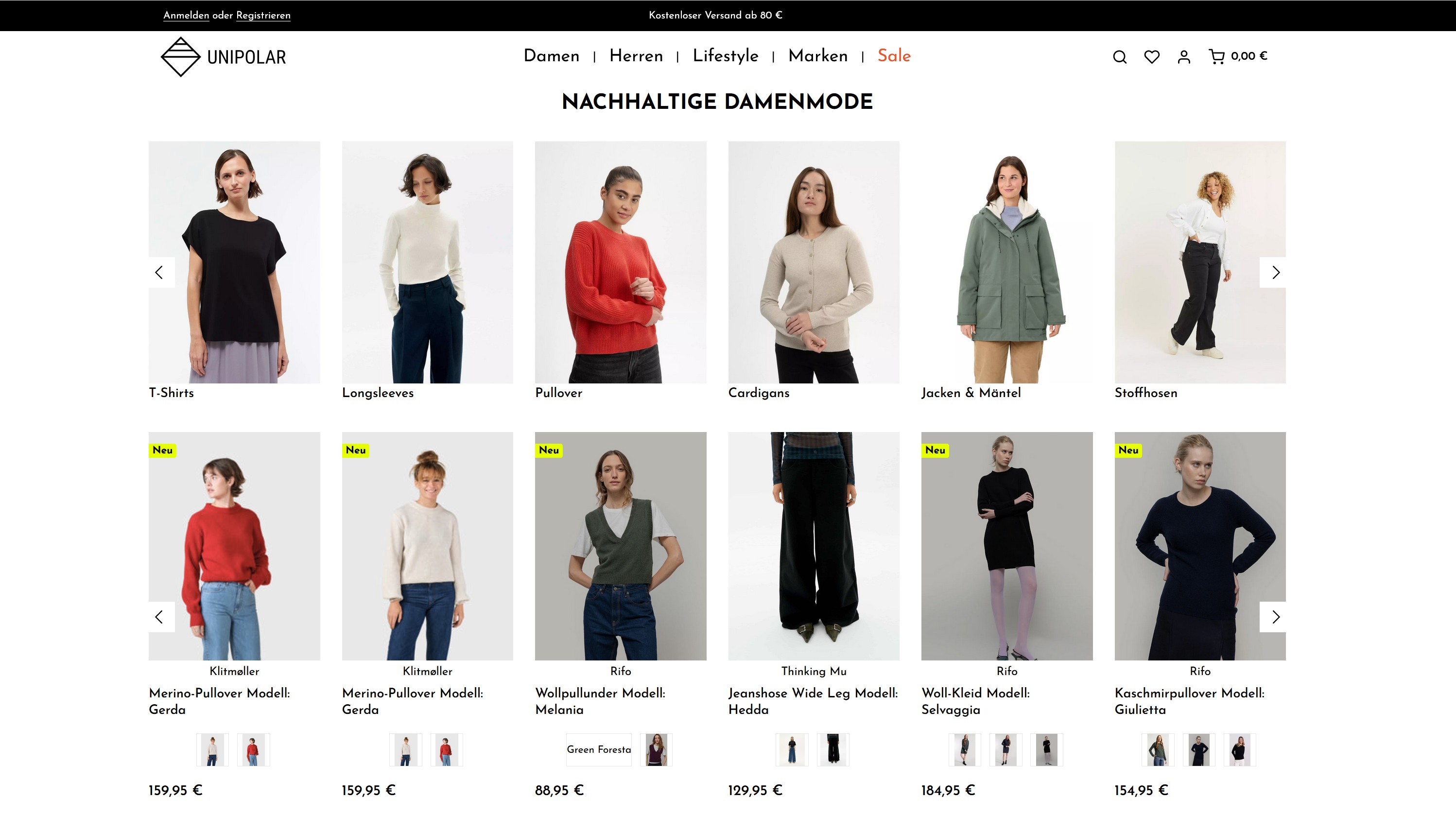 Website Vorschau von Unipolar