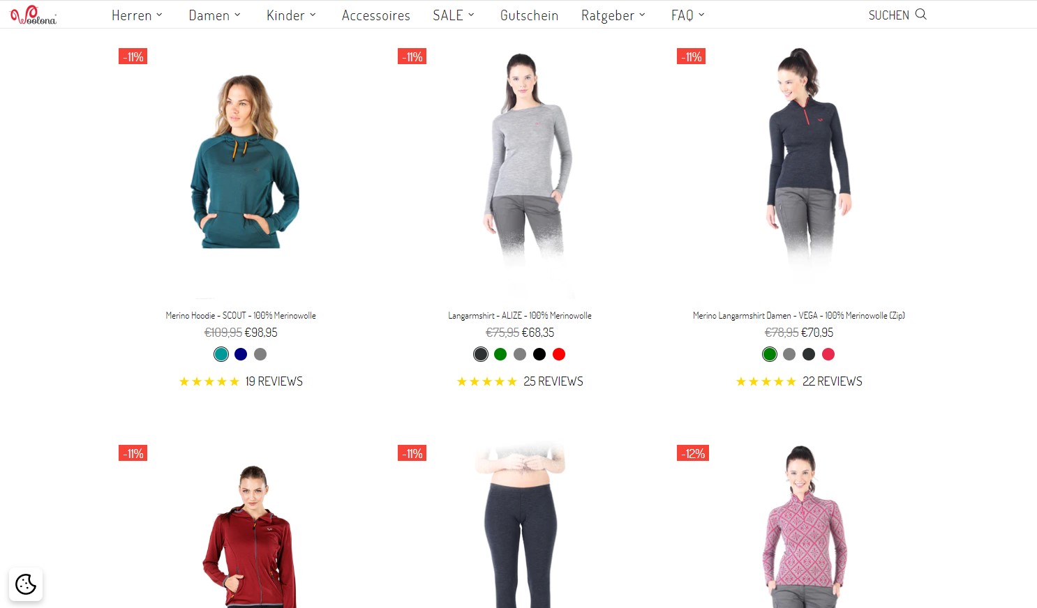 Website Vorschau von Woolona