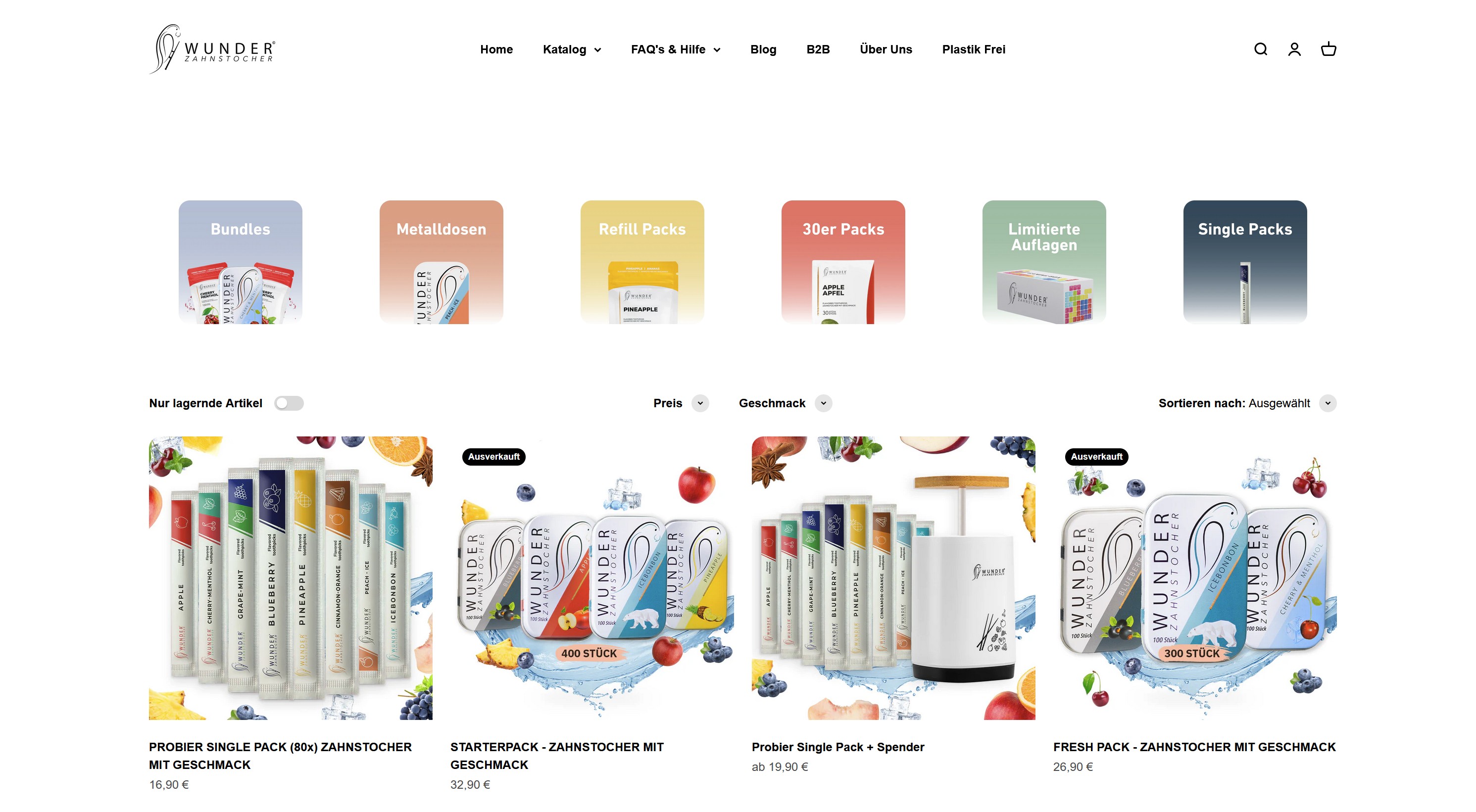 Website Vorschau von Wunder-Zahnstocher